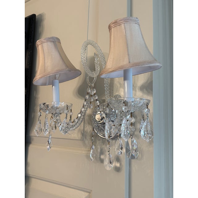 Schonbeck Isabel 7 Arm Crystal Chandelier and Sconces For Sale - Image 11 of 12