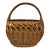 French Wicker Market Basket For Sale