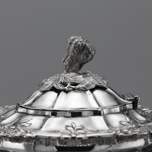 Antique Victorian Silver Tea Service, London, 1854, Set of 4 For Sale - Image 18 of 18