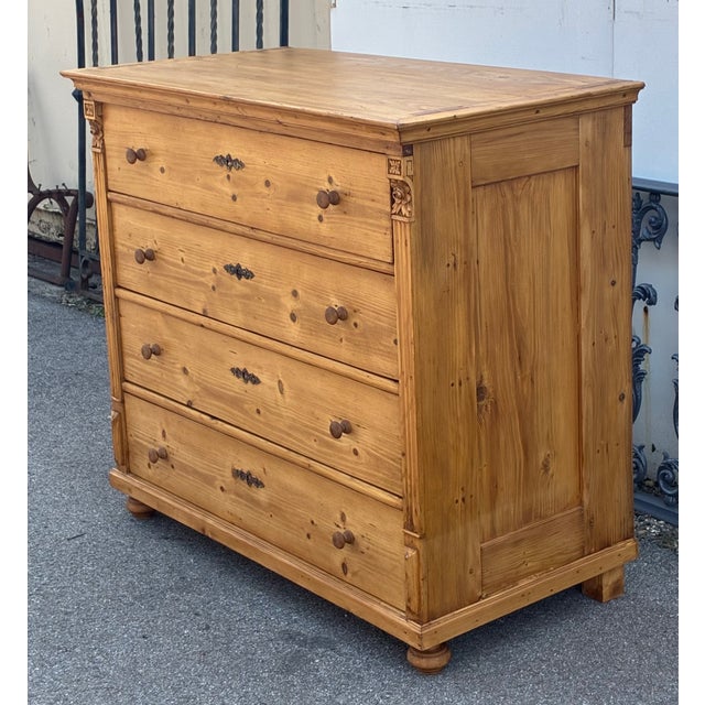 Pine Central European Chest of Four Drawers For Sale - Image 16 of 16