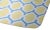 Cheerful yellow, turquoise, and cream colored Dhurrie carpet, made in Nepal, for The Rug Company. The flat weave rug...