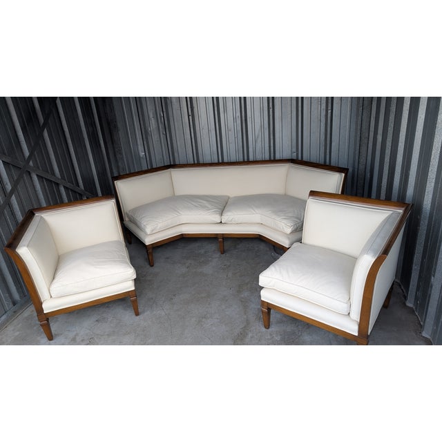 A RARE FIND Regency, Neoclassical Style & Crisp Architectural Lines Hand Crafted. 4 Down Filled Cushions. Very Good...