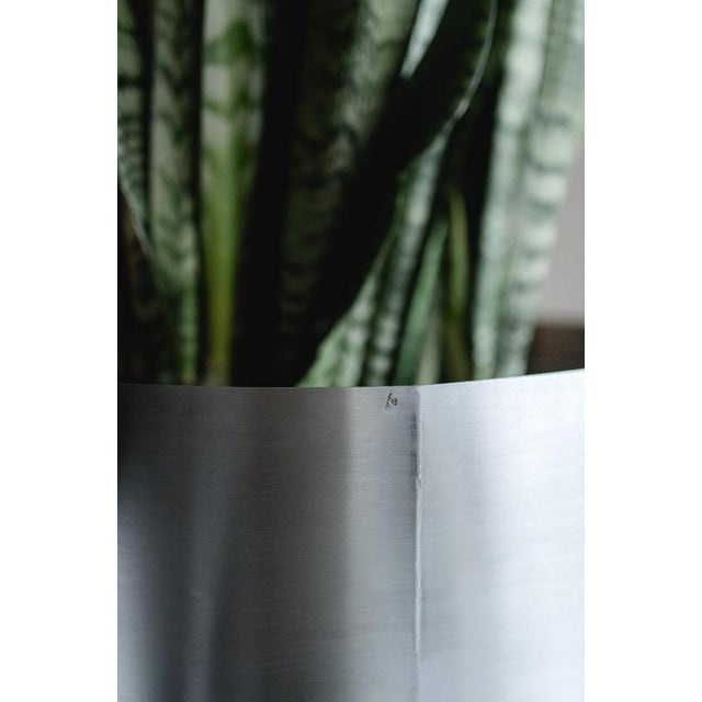 Large Loto Planter in Stainless Steel by Form & Eisen For Sale - Image 6 of 18