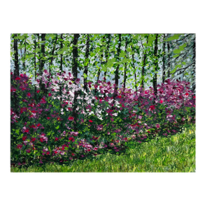 "Flower Falls" Contemporary Original Impressionist Style Landscape Painting by Deb Bossert