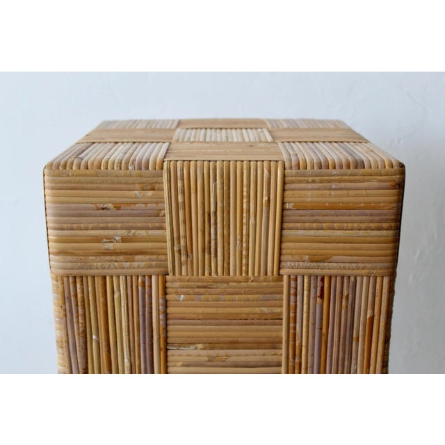 Wood Harvey Probber Artisan Cane Stool For Sale - Image 7 of 13