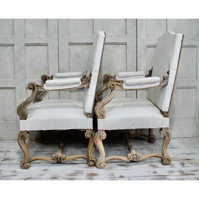 Antique Spanish Oak Carver Chairs, 1880s, Set of 2 For Sale - Image 6 of 13