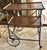 Early 20th Century Antique Wood and Metal Industrial Rolling Tea or Bar Cart - Hotel Trolley For Sale - Image 5 of 11