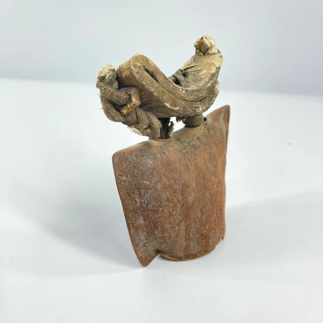African Early 20th Century Metal Goat Bell Ghana MATTER COLLECTION For Sale - Image 3 of 7