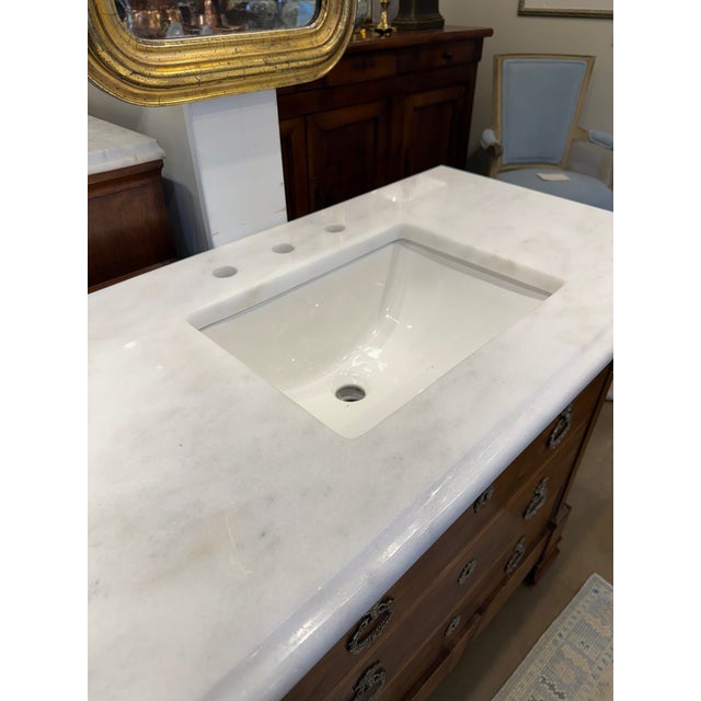 19th Century French Bath Vanity For Sale In Nashville - Image 6 of 11
