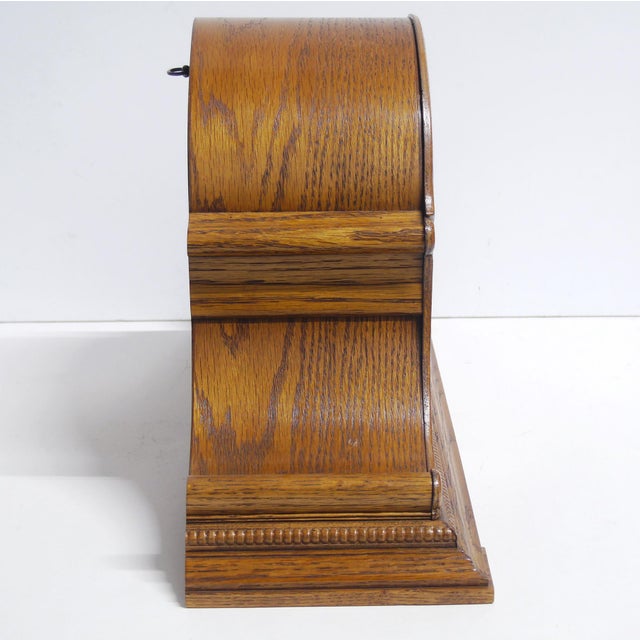 1990s Howard Miller Hampton 630-150 Dual Chime 72nd Anniversary Edition Mantel Clock For Sale - Image 5 of 11