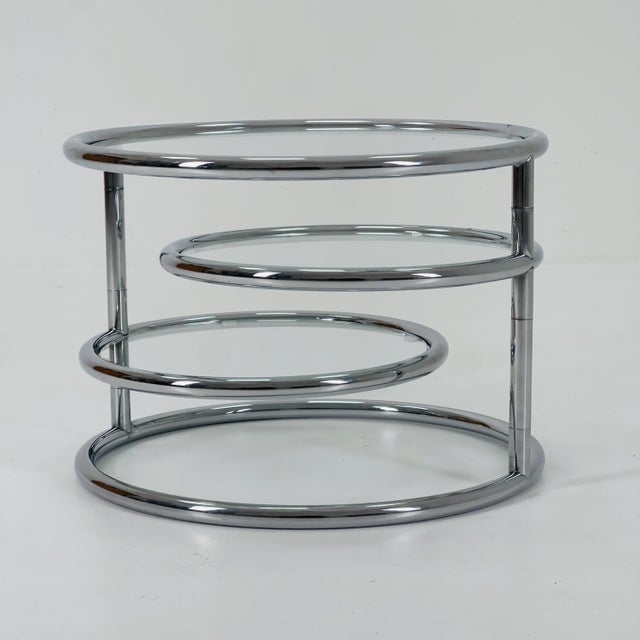 Metal Mid-Century Modern Coffee Table with 3 Swivel Levels by Milo Baughman, Italy, 1970s For Sale - Image 7 of 11