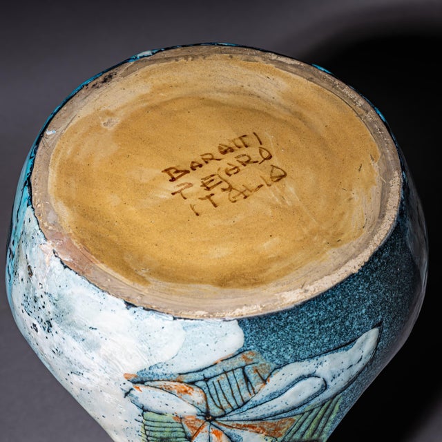 Color-Glazed Ceramic Jug by Bruno Baratti Pesaro, Italy, Mid-20th Century For Sale In New York - Image 6 of 18