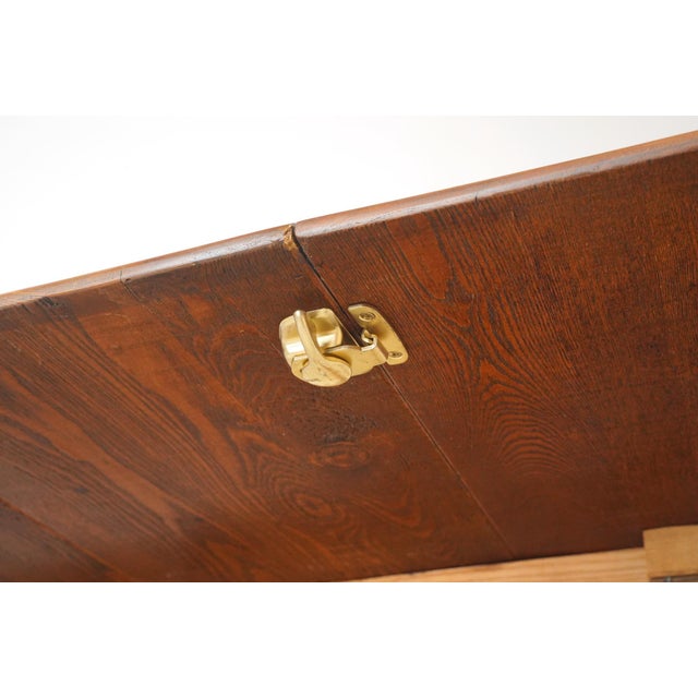 Vintage Traditional Style Expanding Oak Dining Table For Sale - Image 10 of 12