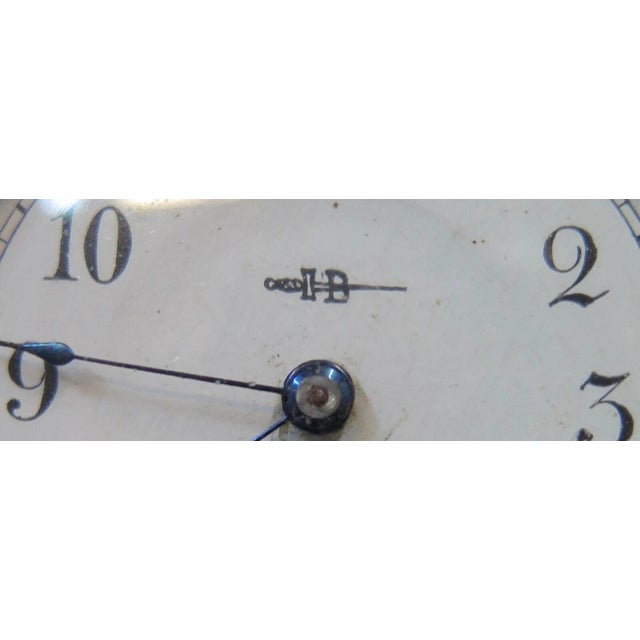 Victorian Late 19th Century American Sterling Framed Vanity Clock For Sale - Image 3 of 10