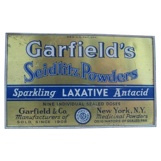 Vintage Garfield's Seidlitz Powders Tin For Sale