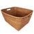 Artifacts Saboga Home Family Basket with Cutout Handle in Honey Brown For Sale - Image 11 of 13