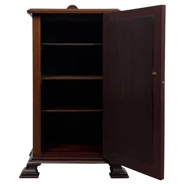 Early 20th Antique Century English Mahogany Cupboard For Sale - Image 9 of 11