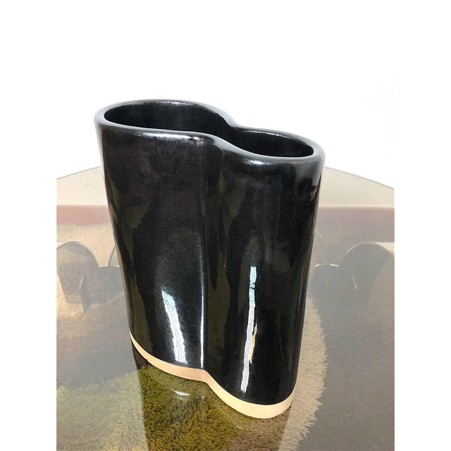 Vintage Italian Space Age Ceramic Vase, 1970s For Sale - Image 11 of 11