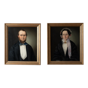 A Pair of Biedermeier Portraits, c.1840