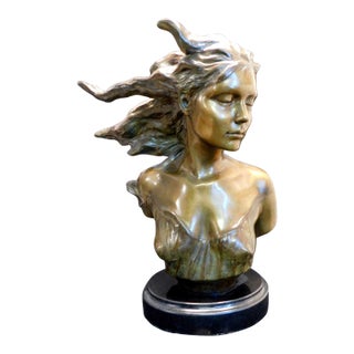 Frederick Hart the Muse Suite "Dance" Bronze Sculpture With Granite Base For Sale