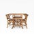 Mid-Century Bamboo and Rattan Compact Dining Table and Chairs, 1970s, Set of 5 For Sale - Image 6 of 8