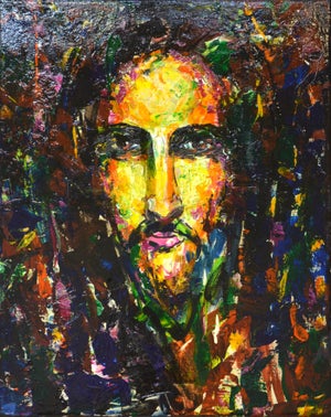 Jesus Christ 13.Original Painting.Iryna Kastsova