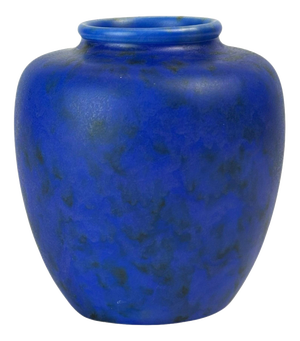Chameleon Ware Urn Vase in Cobalt Blue Ceramic from George Clews, England 1930s