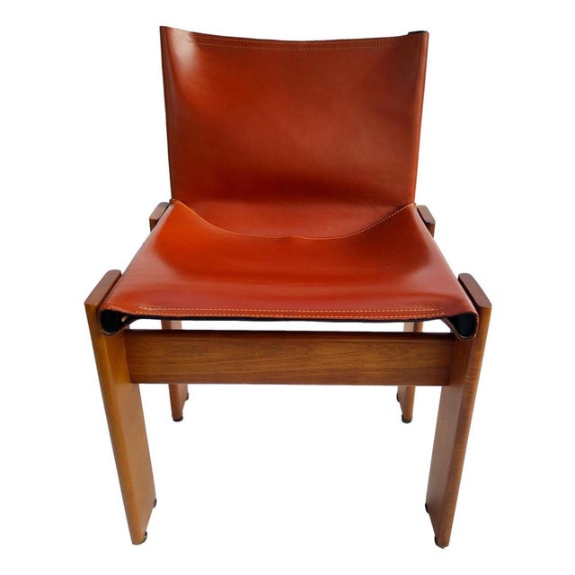 Brown Monk Chairs by Scarpa for Molteni, 1970, Set of 6 For Sale - Image 8 of 12