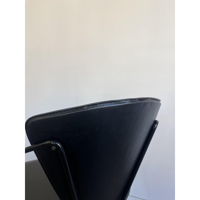 Black Linda Dining Chairs from Arrben, Italy, 1980s, Set of 4 For Sale - Image 8 of 18
