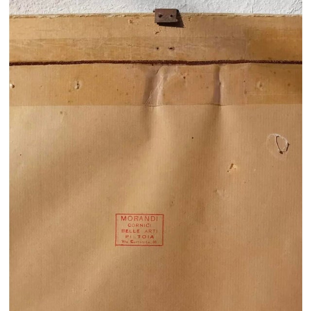 Mario Toccangini, Portrait, 1958, Mixed Media on Paper For Sale - Image 8 of 10