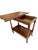 Antique English Country House Style Oak Flip Top Game Table Bar Cart Carved Frieze For Sale - Image 12 of 18