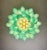 Italian Murano Style Chandelier, 36 Lattimo Turquoise Glass Petals, Mazzega Style For Sale - Image 11 of 12
