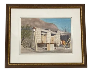 Art Ellis "Calico Mine, Joe's Saloon" Original Watercolor C.1980