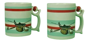 1980s Adirondack Spinners Angling Mugs - a Pair