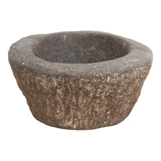 Old World Stone Mortar Bowl For Sale