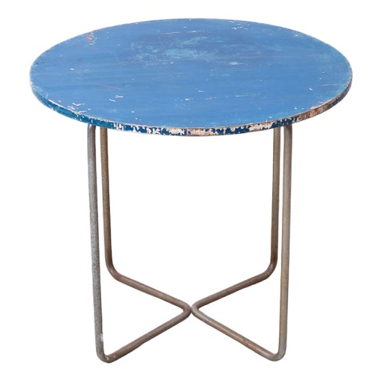 Vintage Bauhaus Tubular Steel Table by Marcel Breuer for Robert Slezak, CZK, 1930 For Sale