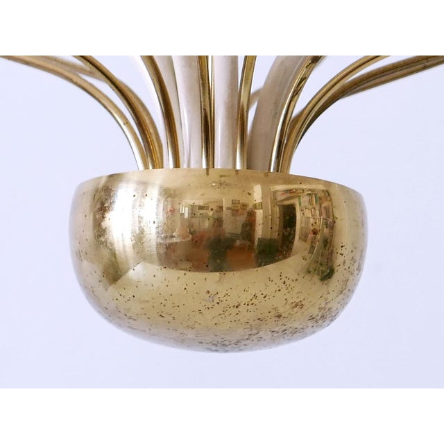 Mid-Century Modern Nine-Flamed Pendant Lamp, Germany, 1950s For Sale - Image 15 of 18