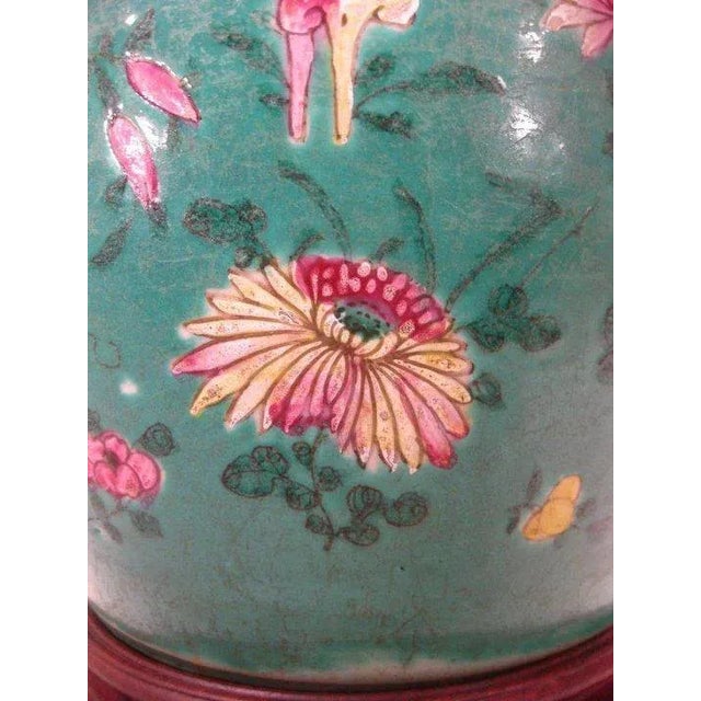 19th Century Chinese Porcelain Ginger Jar Mounted as a Lamp For Sale - Image 4 of 8