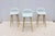 Mid-Century Modern Danish Iskos-Berlin for Muuto Leather Fiber Counter Stools Wood Base - Set of 3 For Sale - Image 3 of 18