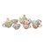 Hand Painted Vintage MacKenzie-Childs "Childrens Sampler" Tea Cups | Set of 4 For Sale