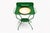 Mid-Century Modern Vintage Green Metal Washstand with Enamel Basin, 1950s For Sale - Image 3 of 8