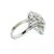 Platinum Diamond Ballerina Ring 2.60ct 3 Tier Pear Shape Solitaire For Sale - Image 4 of 6
