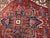 Antique Red & Blue Heriz Rug Rare Square Size For Sale In Los Angeles - Image 6 of 8