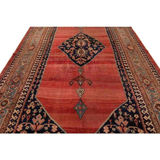 Early 20th Century Antique Bidjar Wool Rug For Sale - Image 10 of 13
