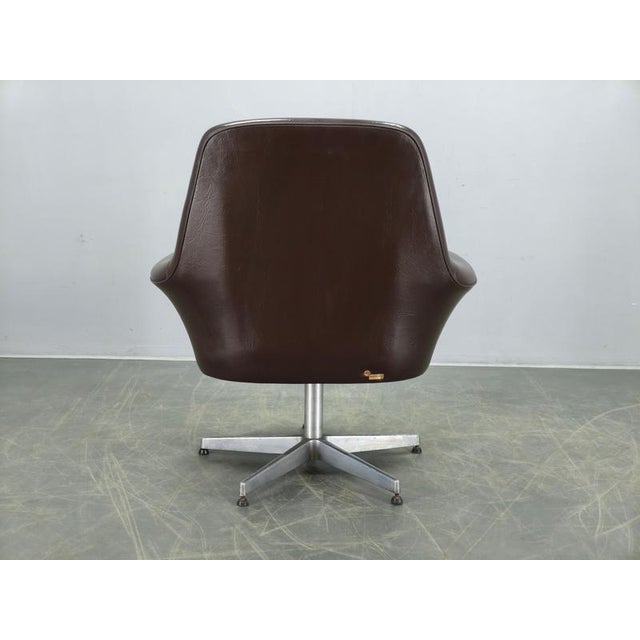 Italian Swivel Lounge Chair by Mobiltecnica Torino, 1960s For Sale - Image 13 of 15