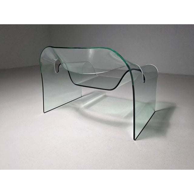 Cini Boeri Glass Ghost Chair by Cini Boeri for Fiam Italy, 1980s For Sale - Image 4 of 10