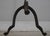 Black 1930s Colonial Wrought Iron Tripod Adjustable Floor Lamp W. Tole Shade For Sale - Image 8 of 9