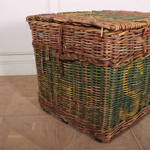 English Wicker Log Basket, 1890s For Sale - Image 4 of 10