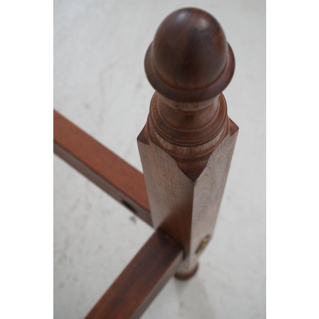 Pair of Custom Made Colonial Twin Beds For Sale - Image 11 of 15