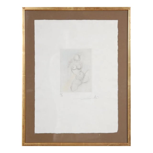 Salvador Dali, Petit nüs Ronsard, 20th Century, Etching For Sale